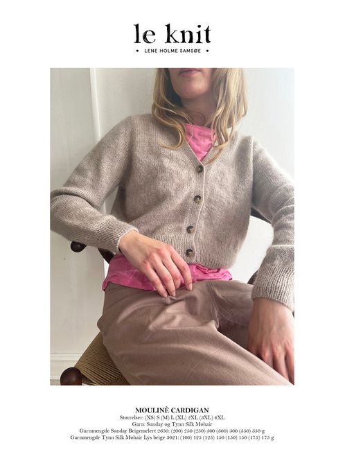 Hovedbilde Mouline cardigan leKnit / LHS-31 oppskrift