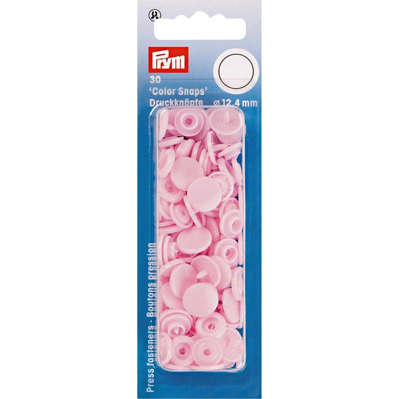 Prym trykknapp lys rosa