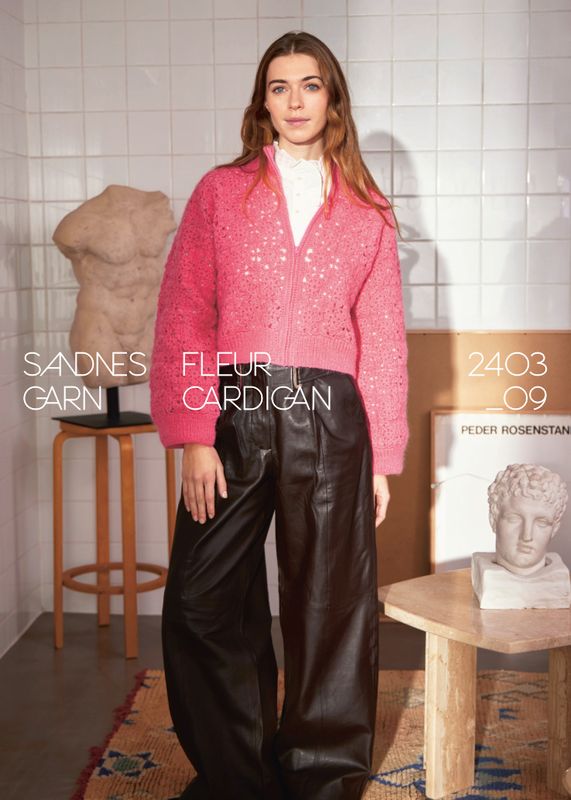 Enkeltoppskrift / 2403 DIY / Nr. 9 Fleur cardigan
