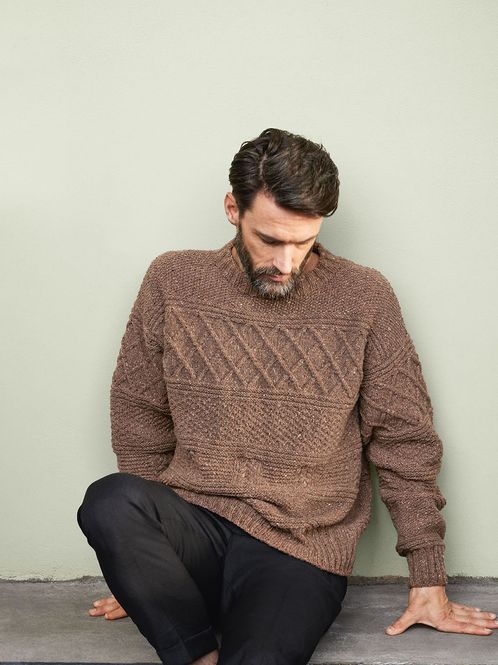 Hovedbilde Guernsey genser herre 2214 Tweed / Nr. 7