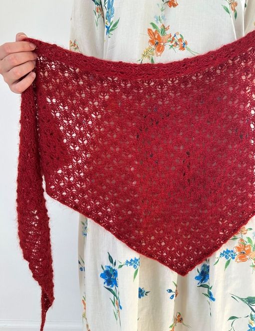 Hovedbilde LHS-102 Bellis Scarf oppskrift