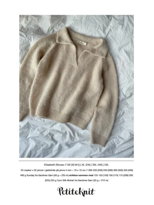 Hovedbilde  PK-197 Elisabeth blouse oppskrift