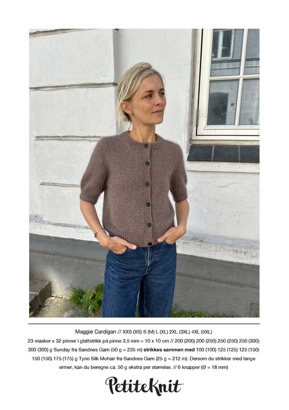 PK-251 Maggie Cardigan oppskrift