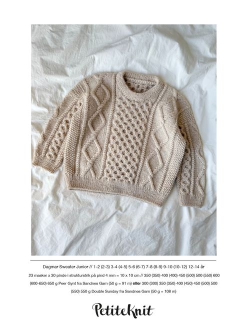 Hovedbilde  PK-273 Dagmar Sweater Junior oppskrift
