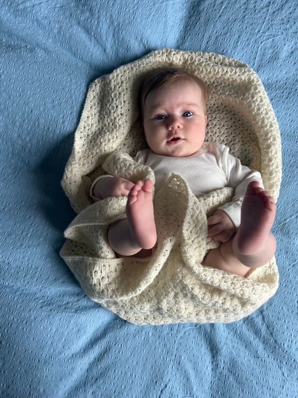 527 Aven babyteppe oppskrift