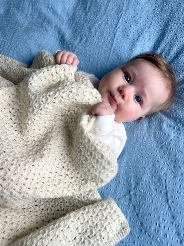 527 Aven babyteppe oppskrift