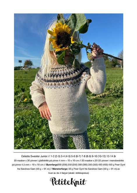 Hovedbilde PK-223 Celeste sweater junior oppskrift