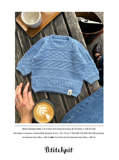 Hovedbilde PK-220  Storm sweater baby  oppskrift