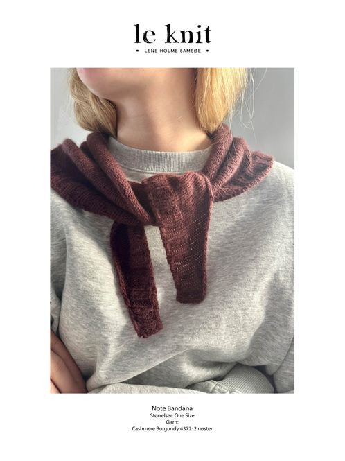 Hovedbilde  LHS-89 Note Bandana oppskrift